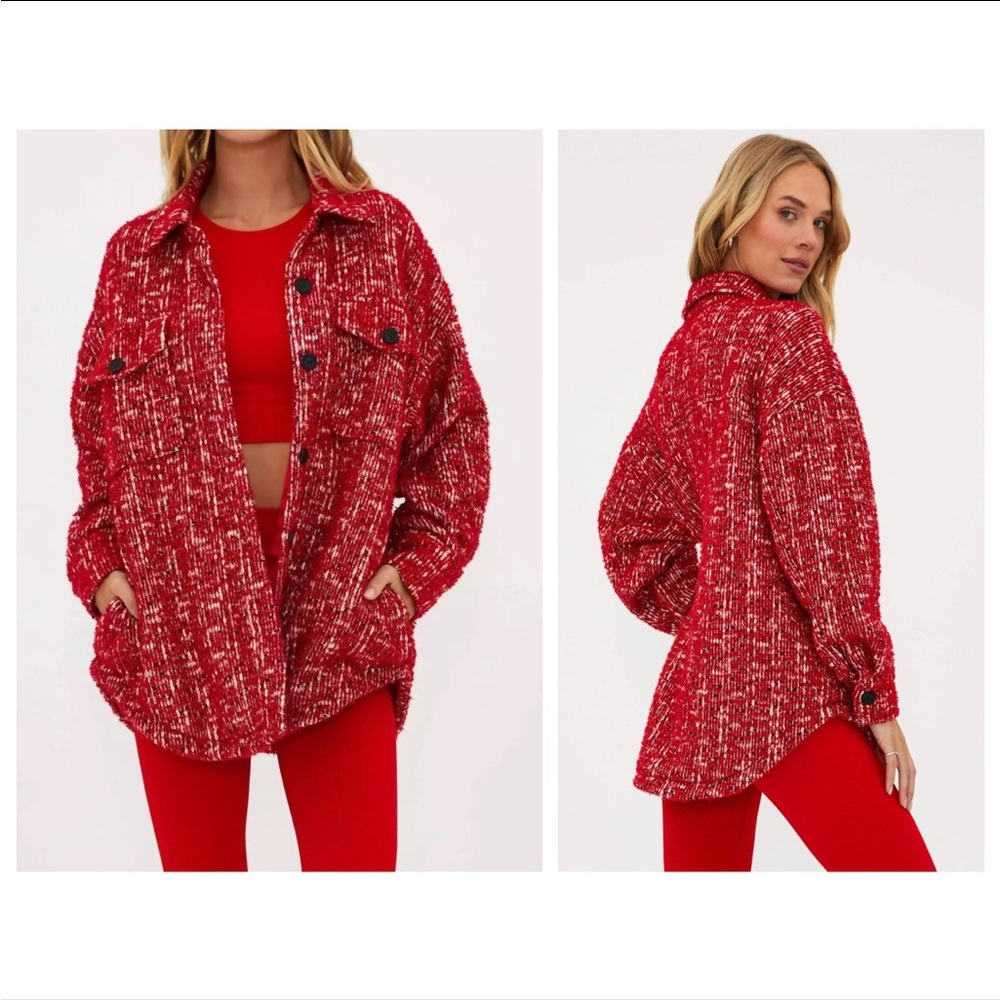 Beach Riot Red Tweed Jacket